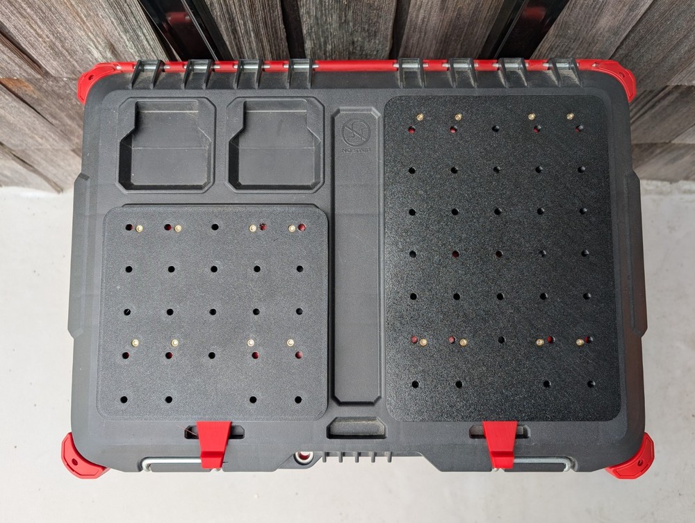 Universal Locking Packout Mounting Plate for Packout Tool Boxes or Wall Plates