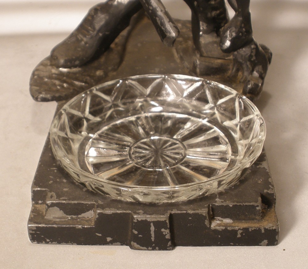Frankart Rabbit Hunter Figural Ashtray