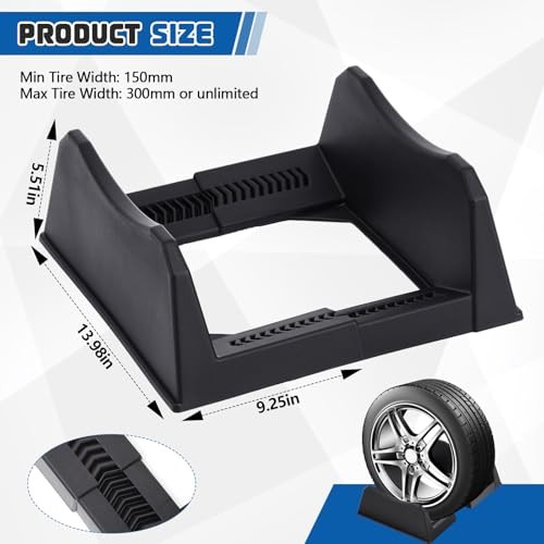 Pcs Car Tire Display Stand Wheel Display Rack Adjustable Width Rim Storage 2