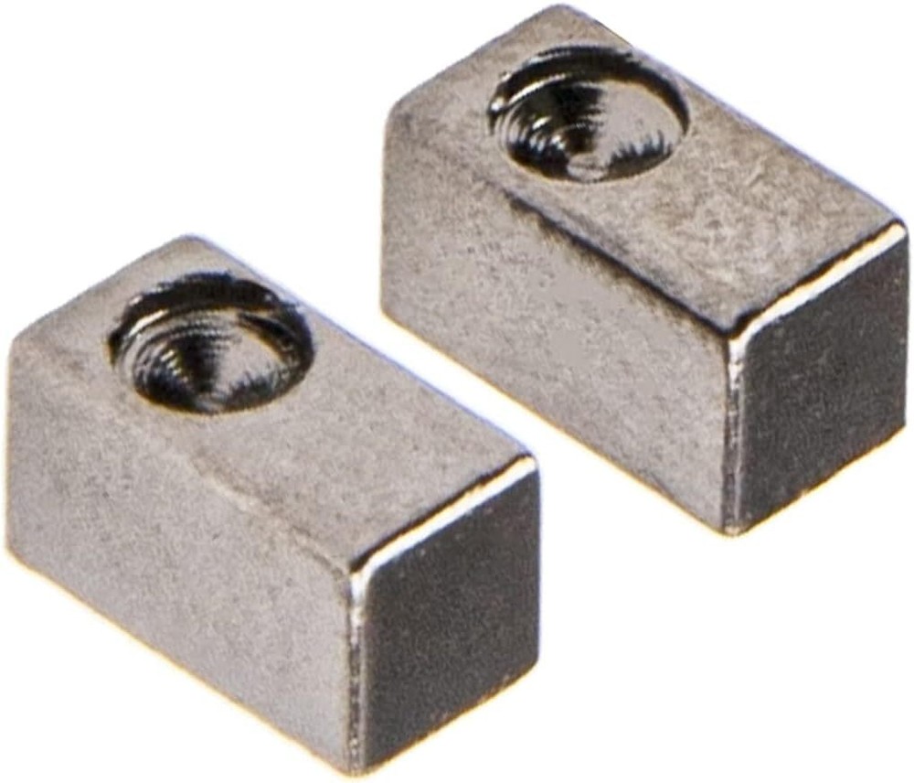 18Pcs Yootones Tremolo Bridge Saddle String Lock Insert Blocks Black