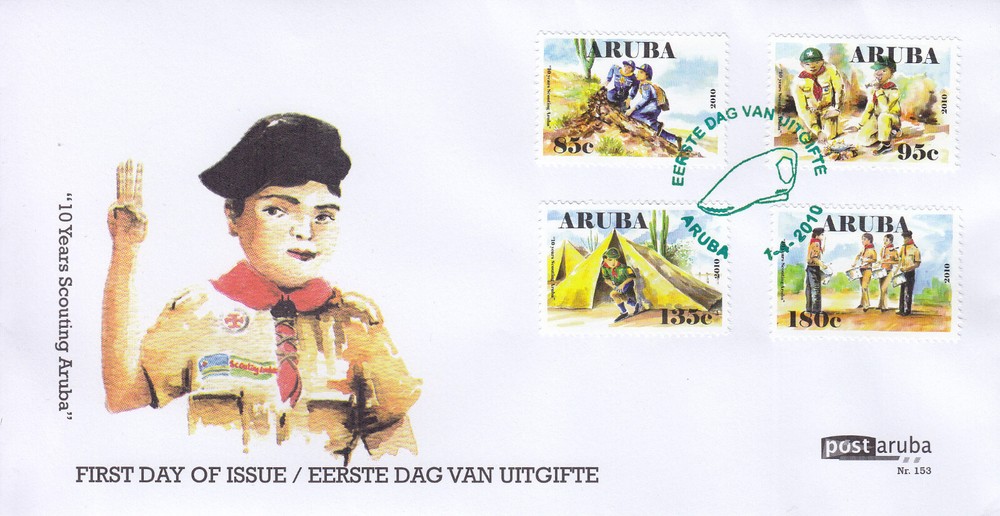 Aruba Issue FDC 2010 (153) Scouting
