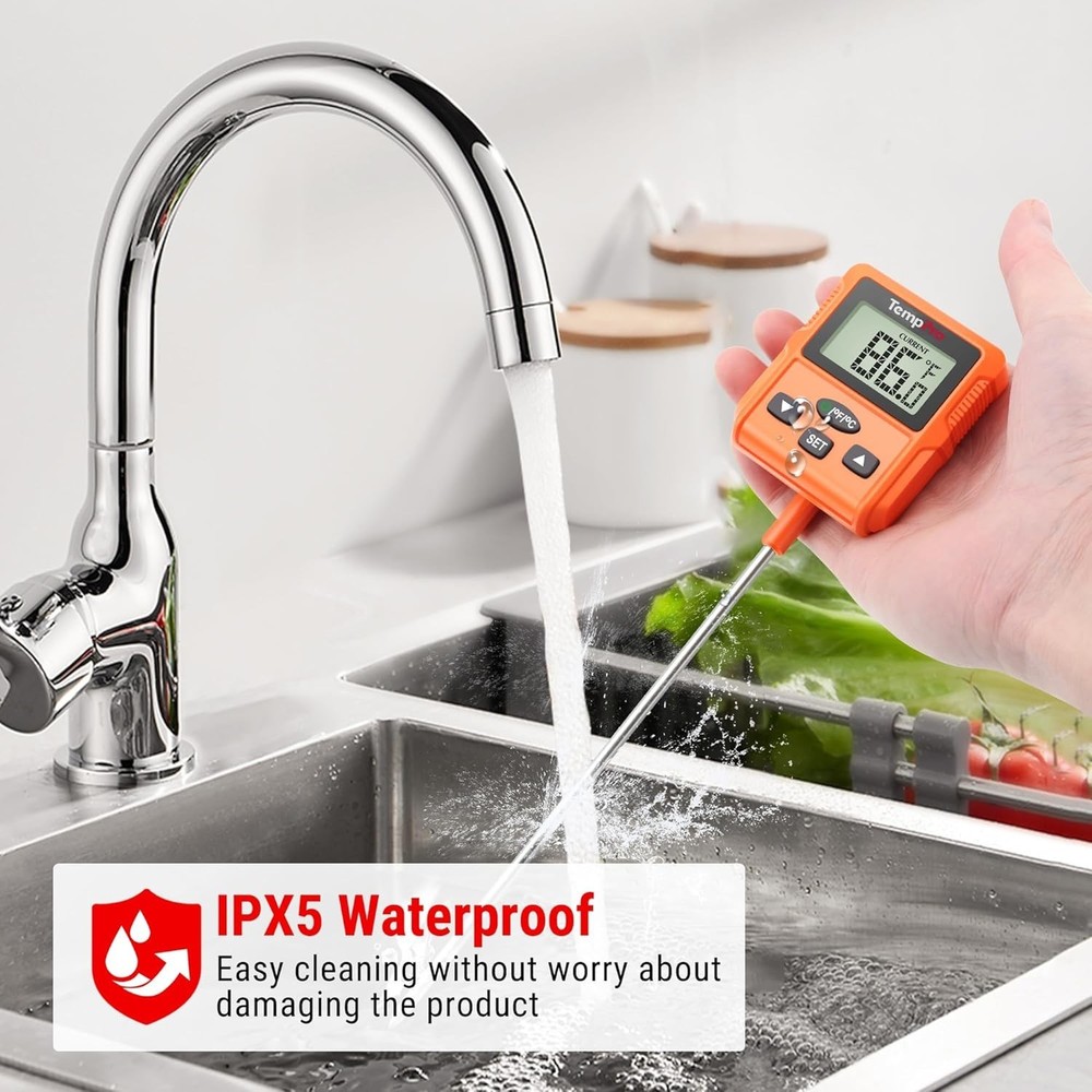 Advanced Instant Read Thermometer with Standard Pot Clip & Calibration Function