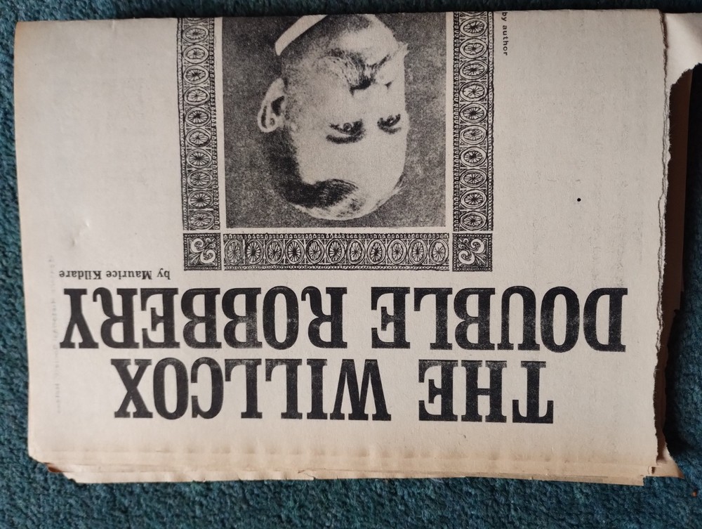 Ca6 Ephemera 1960s Article willcox Double Robbery