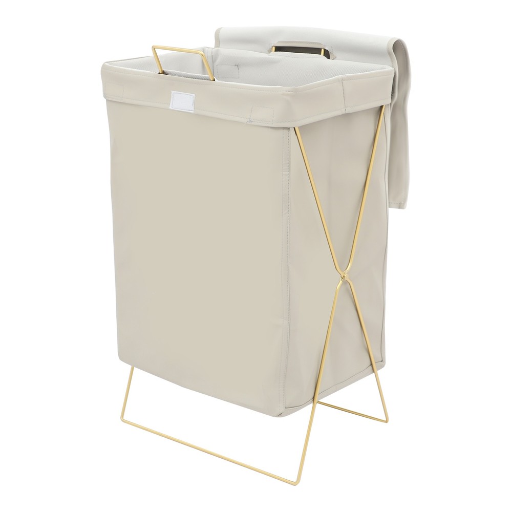 Large Laundry Hamper Collapsible X-Frame Laundry Basket w/Lid