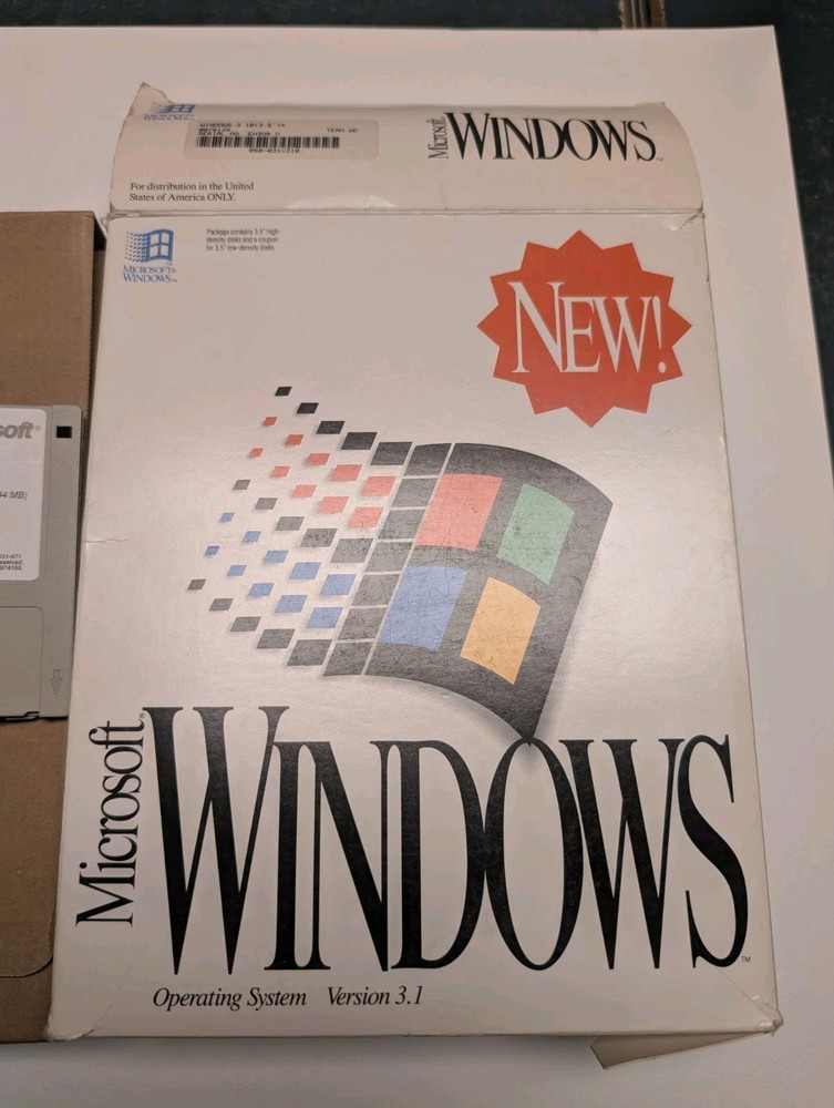 Microsoft Windows 3.1 Operating System Vintage PC Software Complete 6 Disk Set