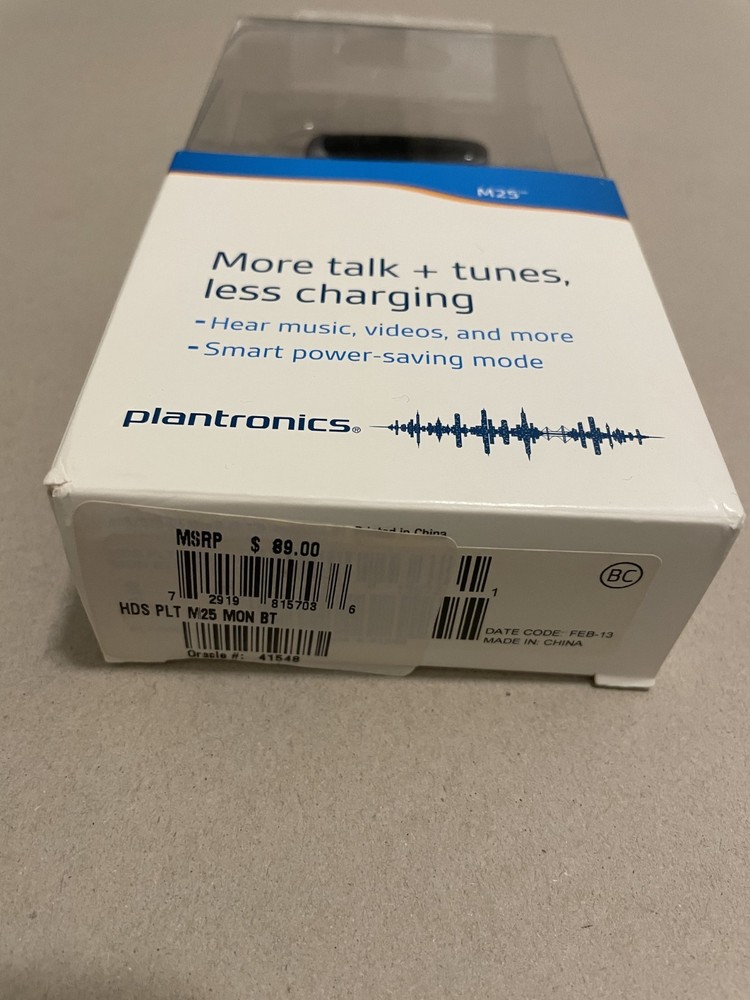 Plantronics M25 Bluetooth Headset PBTM25z