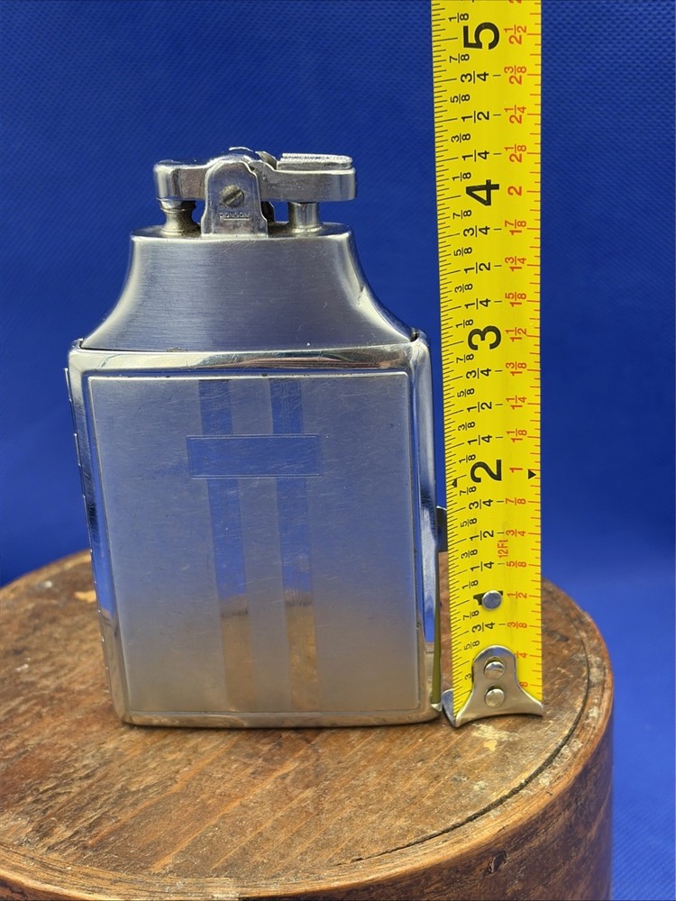 Vintage MCM Ronson Mastercase Cigarette Case Lighter Silver Tone Untested