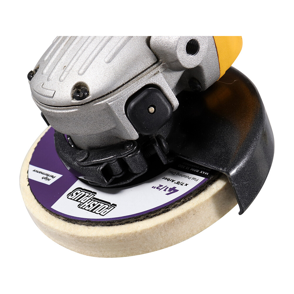10 Pack - 4.5" x 7/8" BHA Polish Plus Felt Extra Thick XL Flat Buffing Discs