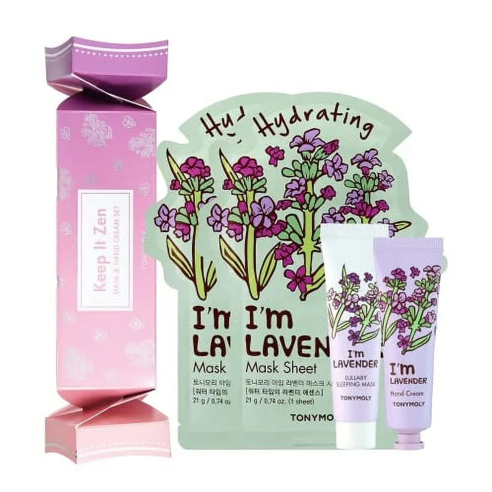 TONY MOLY Lavender 4-Pc. Keep It Zen Mask & Hand Cream Gift Set, Same Day Ships