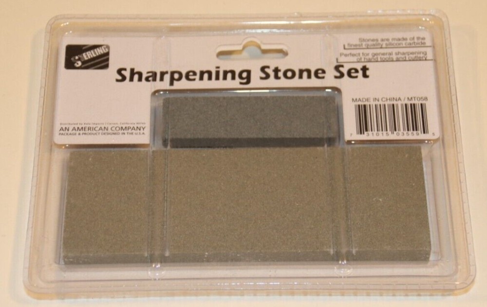 Sterling Tools Sharpening Stone Set Silicon Carbide For Cutlery&Tools BRAND NEW
