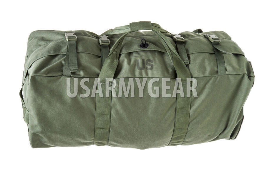 Military Issue IMPROVED Deployment DUFFLE DUFFEL Flight Travel Bag Back Pack GI