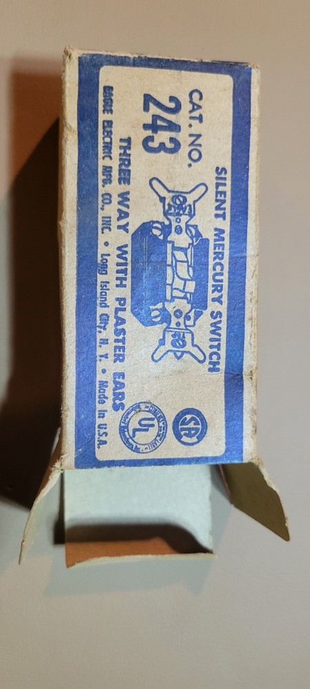 Vintage G.E.C.O. (general electric)Light Switch, With Eagle Switch Vintage Box.