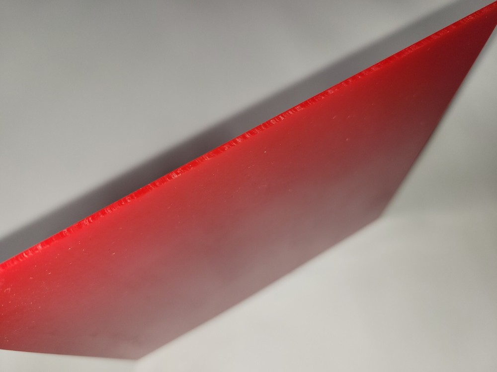 1/16" x 6" X 6" URETHANE / POLYURETHANE 95 A RED SHEET