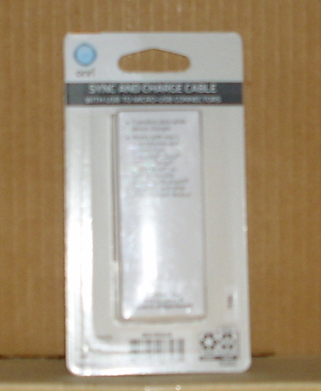 3 Ft. ONN Sync and Charge Cable With Micro-USB Connectors NIP