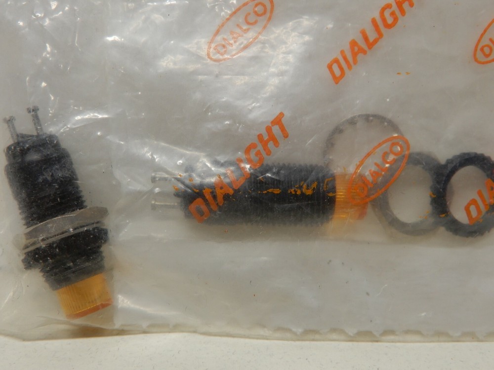 Dialight Panel Mount Orange Indicators Threaded Mount Qty 4 249-8372-3333-504