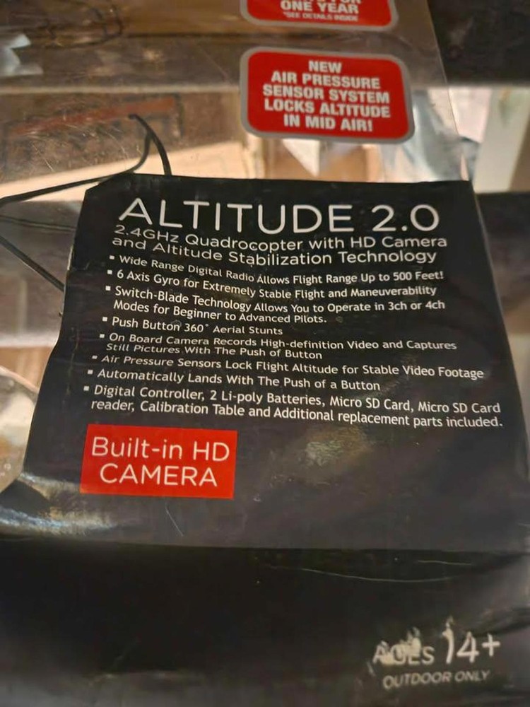 Altitude 2.0 2.4Ghz Quadcopter Drone Accessory Bundle | Remote - Blades