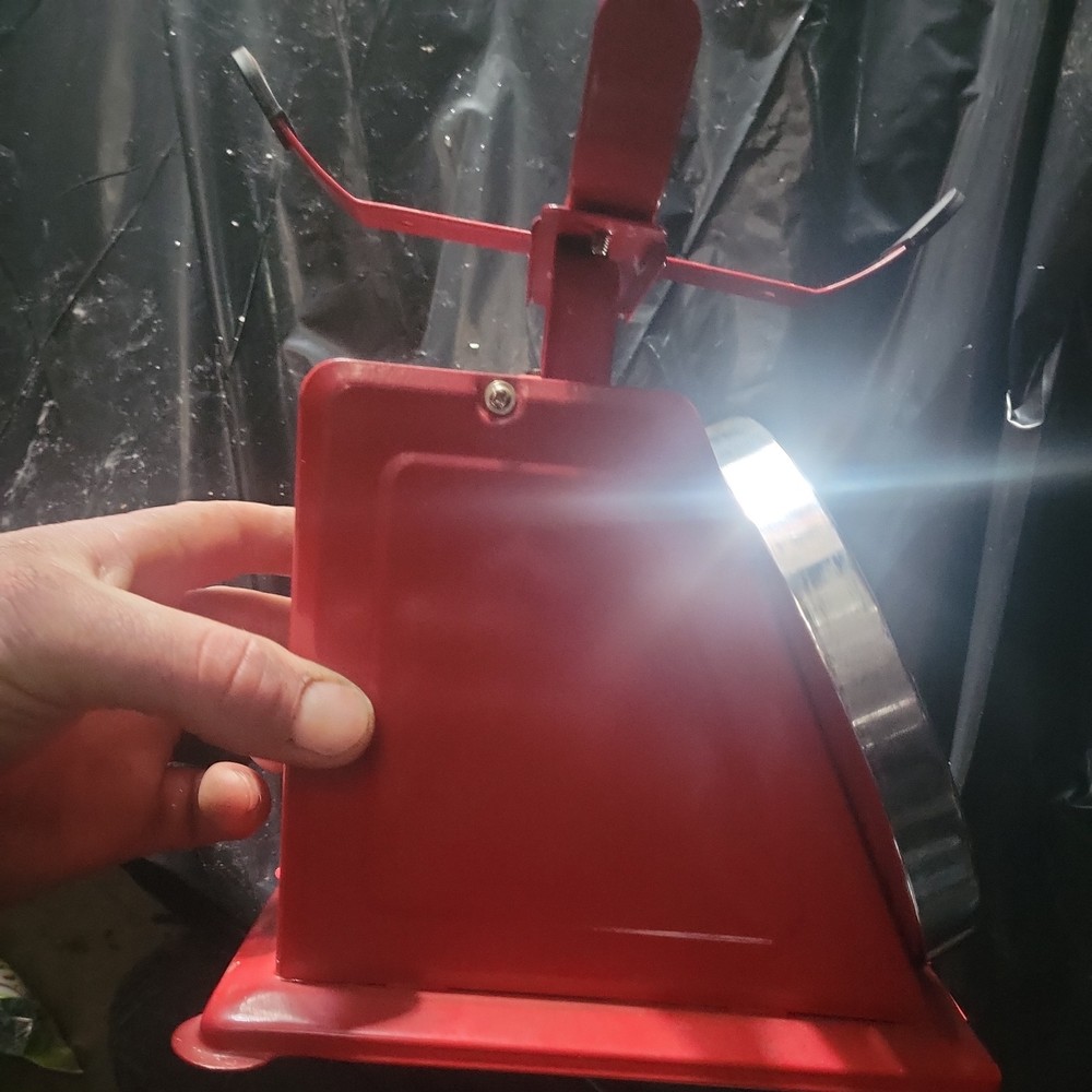 Vintage Typhoon Red Steel Kitchen Scale