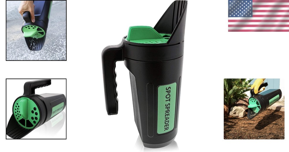 Multi-Use Hand Spreader Shaker - Efficient for Salt, Seed, and Fertilizer, 80 Oz