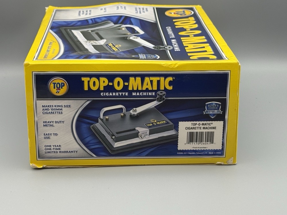 Top-O-Matic Cigarette Making Machine Inserts W/Box King Size & 100mm Cigarettes