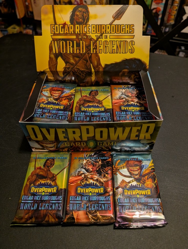 OVERPOWER WORLD LEGENDS EDGAR RICE BURROUGHS 3 Booster Pack Bundle