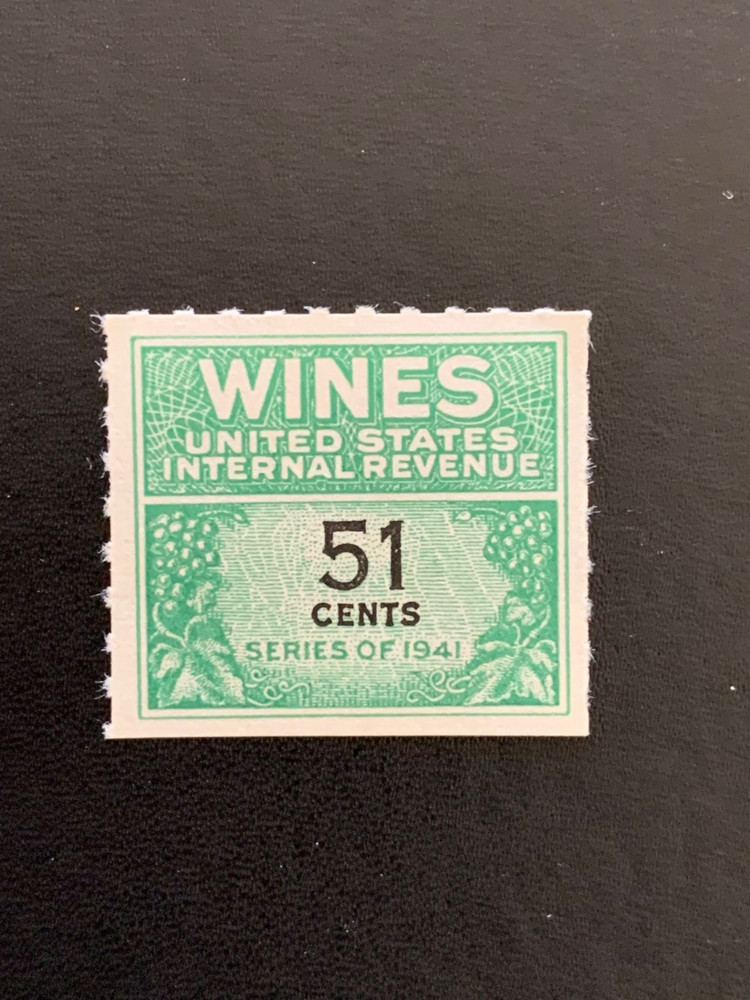 Scott # RE191 - Wines - Revenue - MNH