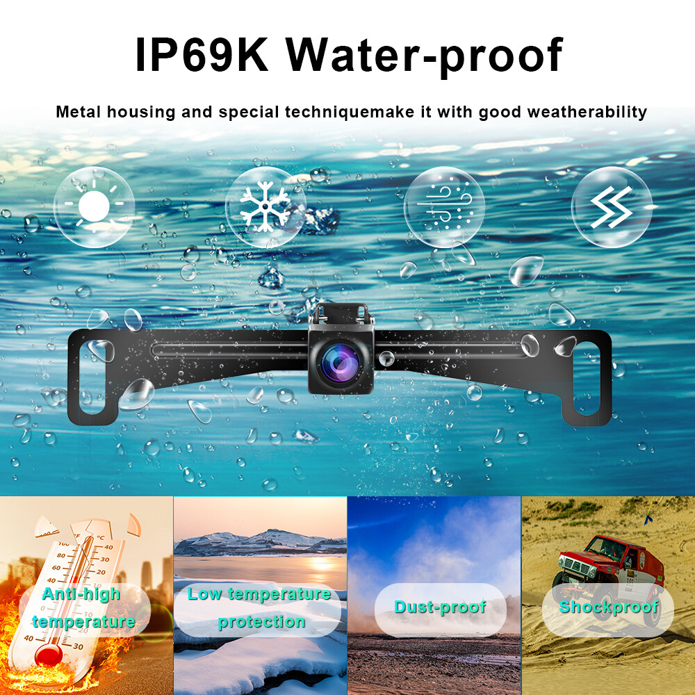 Car Rear View Camera Reverse Backup Parking System Night Vision Waterproof