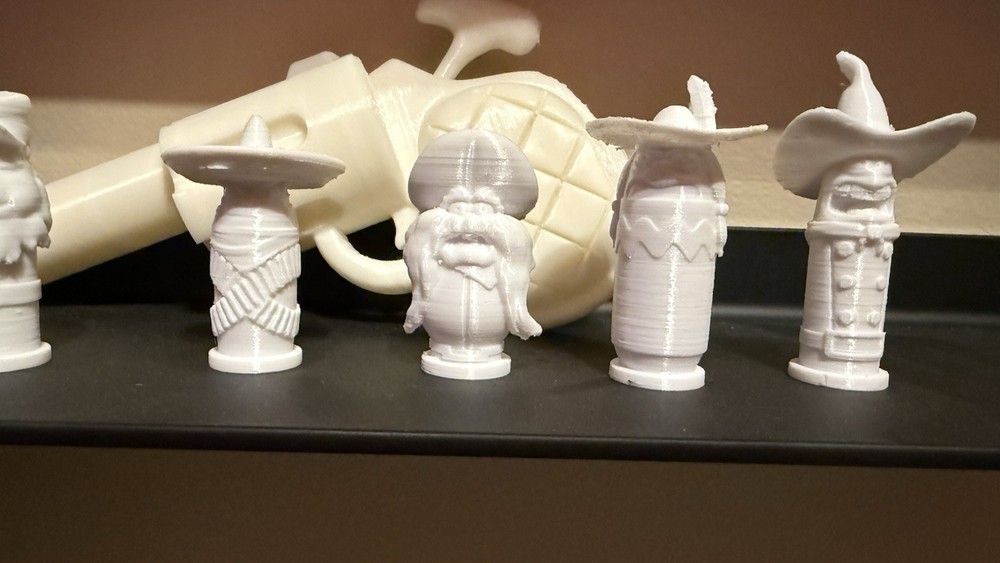 3D Printed Who Framed Roger Rabbit Unpainted Kit . Gun & 6 bullets DIY