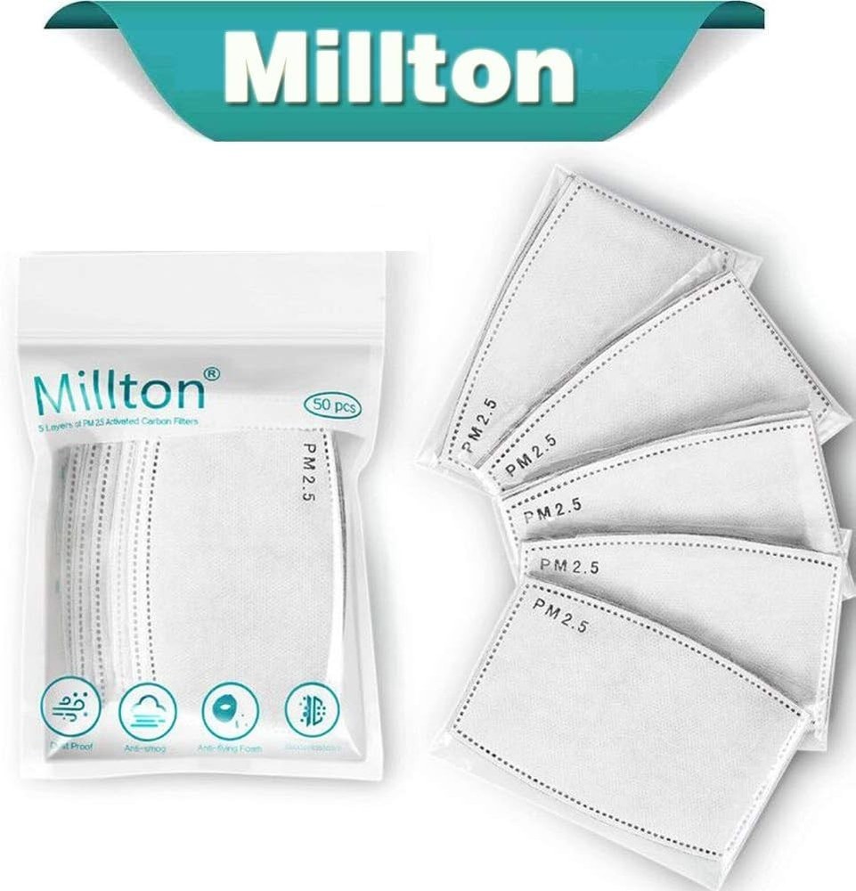 50 PCS PM 2.5 Filters Activated Carbon Filter Replaceable 50 pcs