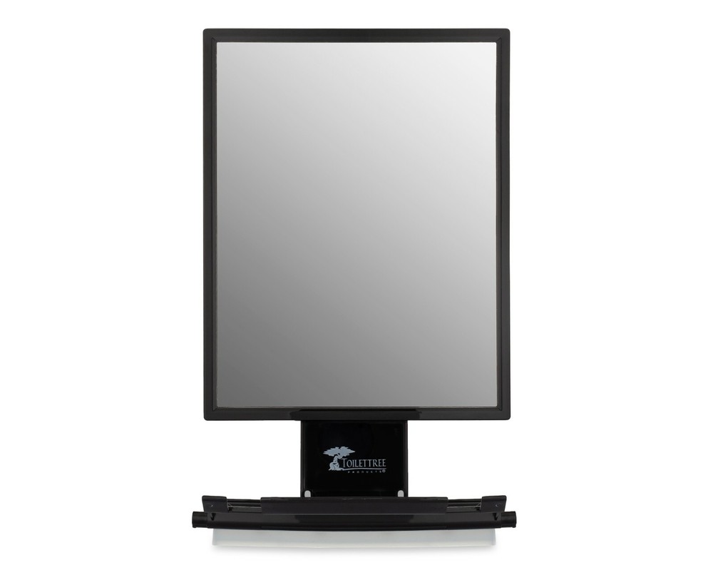Fogless Shower Shaving Mirror Razor Holder Squeegee and Organizer