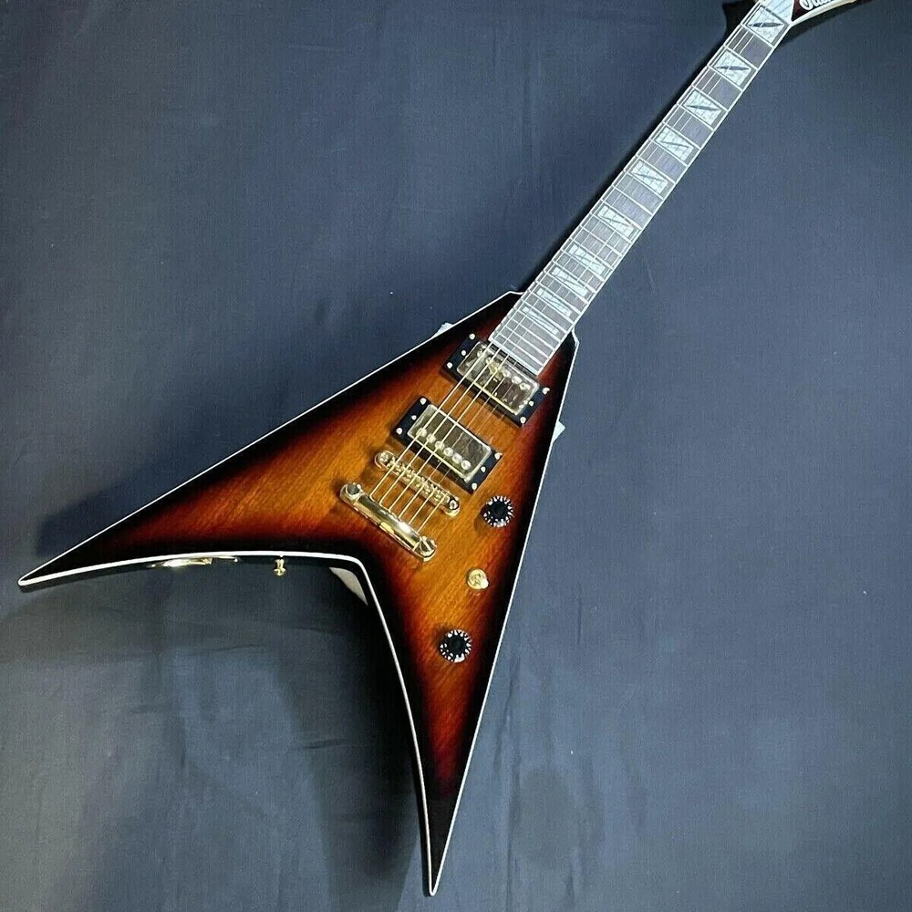 Special Fork Electric Guitar 6 Strings Sunset Color Mahogany Customization