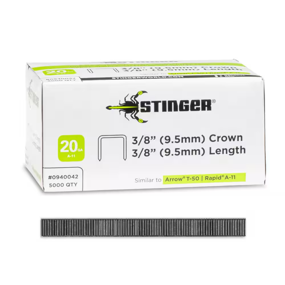 3/8 in. A-11 Galvanized Steel Staples (5000-Count)