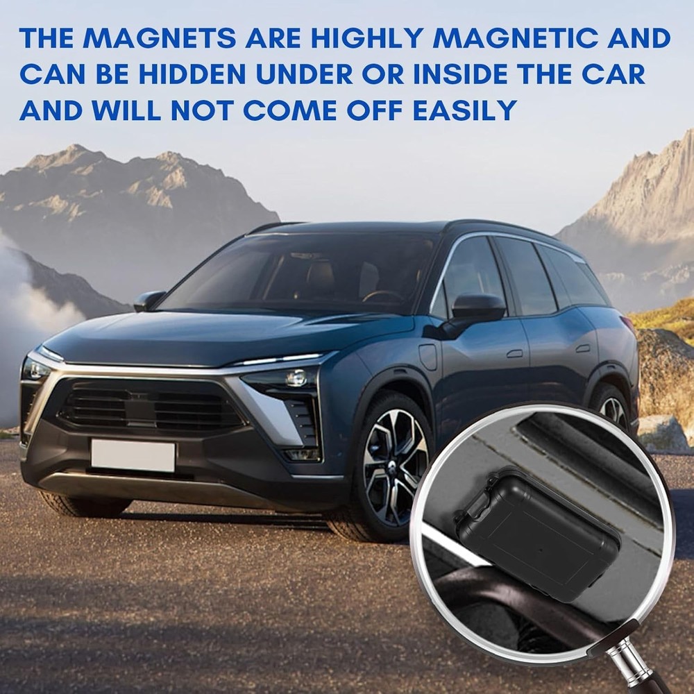 2 Pack Magnetic Key Holder Box - Waterproof & Dustproof Hide a Black