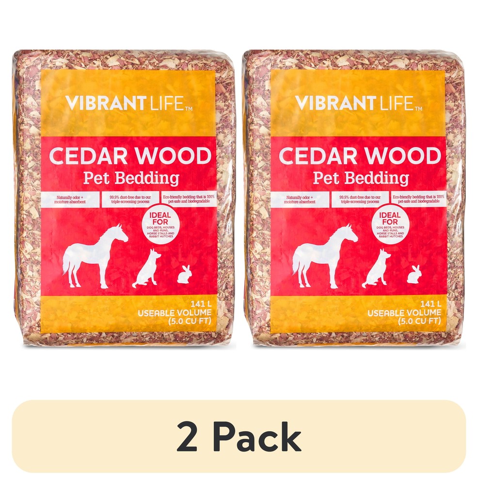 (2 pack)   Cedar Pet Bedding, 141 L