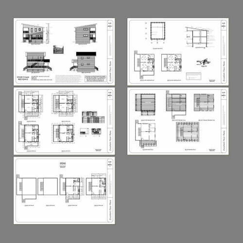 20x24 Duplex -- PDF Floor Plan -- 960 sq ft -- Model 2