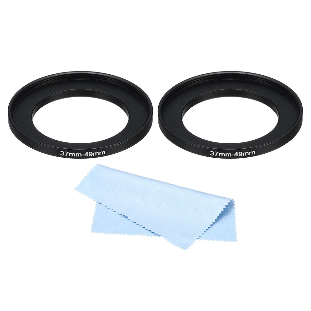 37mm-49mm Step Up Ring Camera Lens Filter Adapter Ring Filter with Cloth