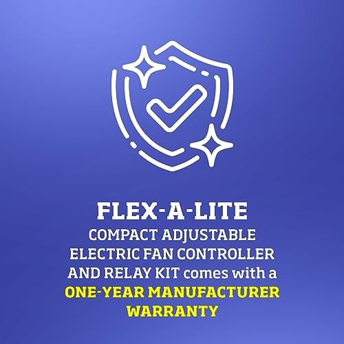 Compact Adjustable Electric Fan Controller and Relay Kit with Thread-in