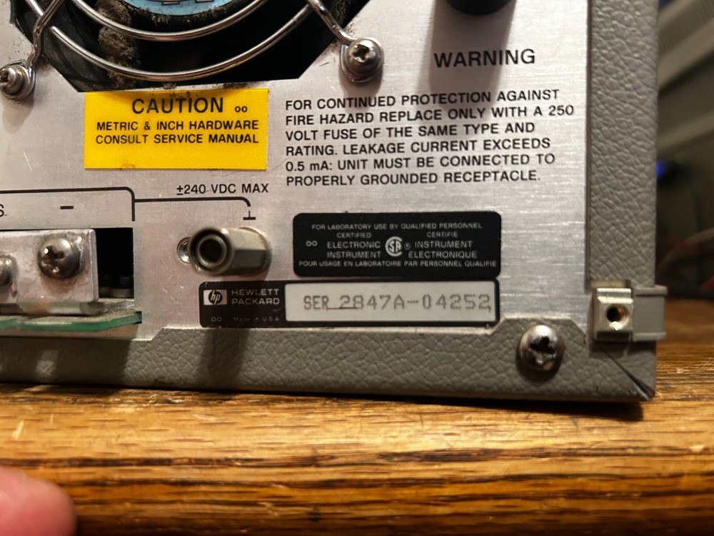 Working HP 6033A SYSTEM POWER SUPPLY 0-20V 0-30A 200Watts