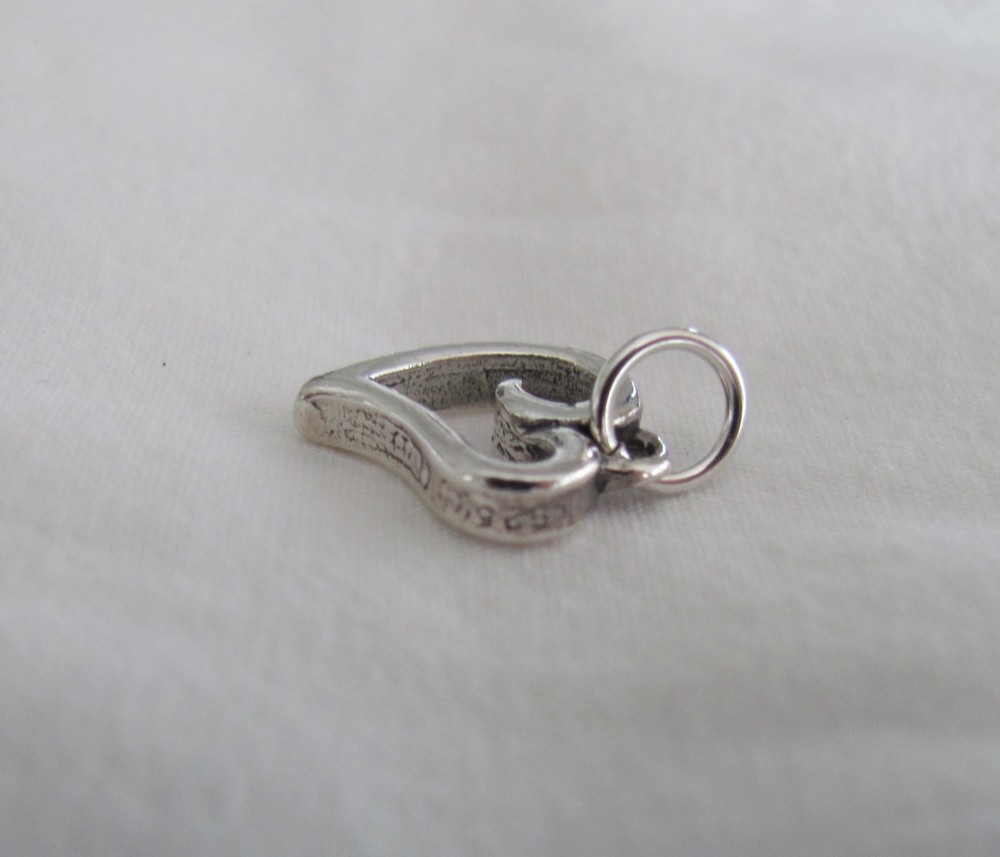 Sterling Silver 14mm 2 sided Heart charm