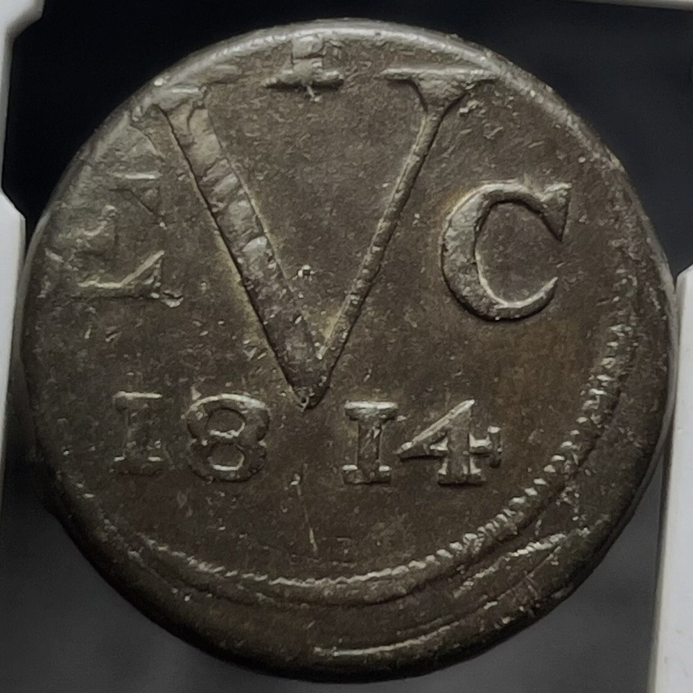 BRITISH EAST INDIES 1814 TIN JAVA DOIT DUIT #09 KM244