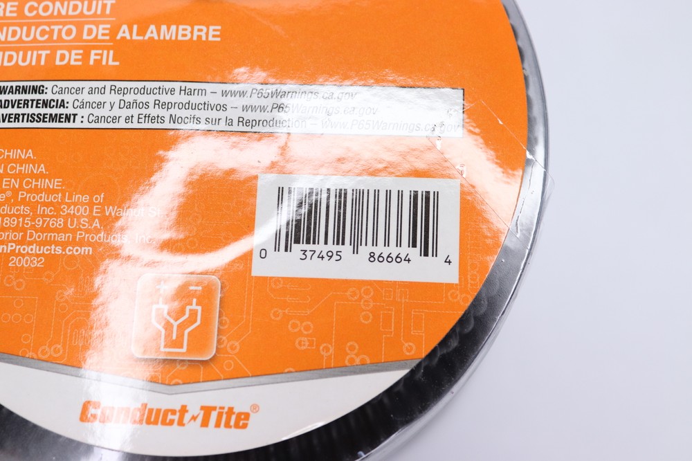 Dorman Flex Split Wire Conduit Black 1/2" x 10' 86664