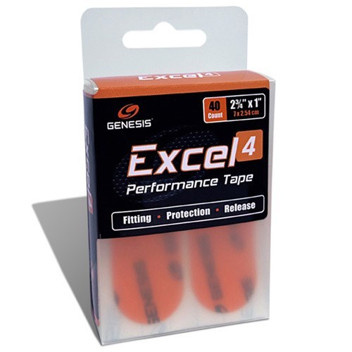 NEW Genesis Excel 4 Performance Tape, Orange, 40pcs/pkg