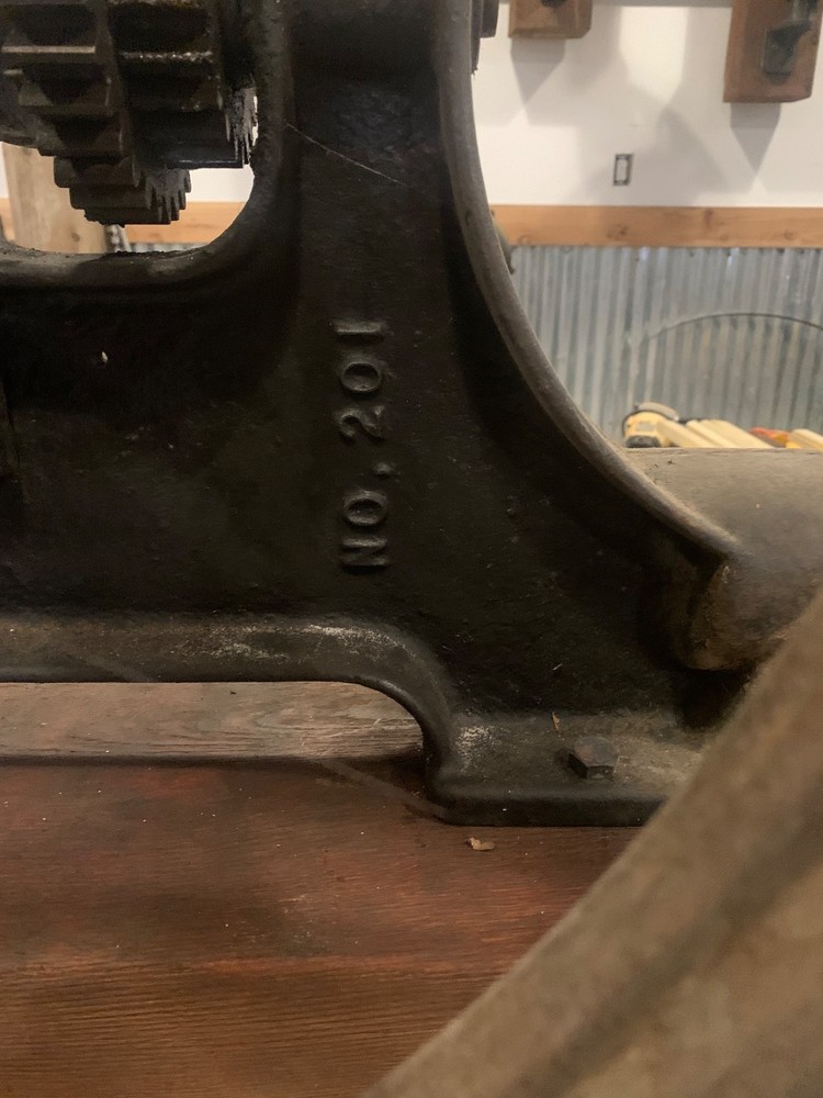 Antique Champion Blower & Forge Drill Press Wall Mount