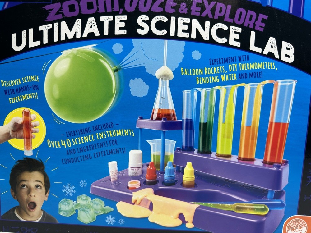 Mindware Science Academy Ultimate Science Lab: Zoom, Ooze, & Explore Experiments