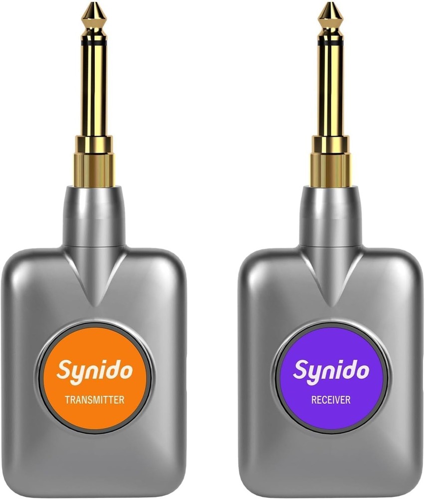 Synido 5.8GHz Rechargeable Wireless Guitar System Transmitter Receiver