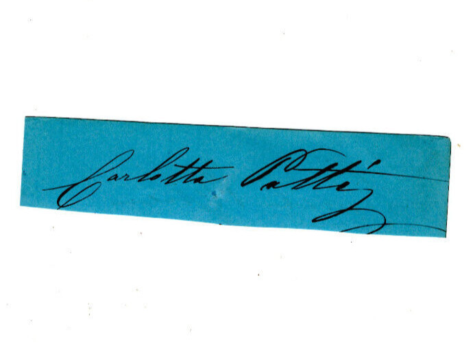 Salvatore & Mathilde Marchesi Signed Clip 1860s / Autographed Composer, Opera