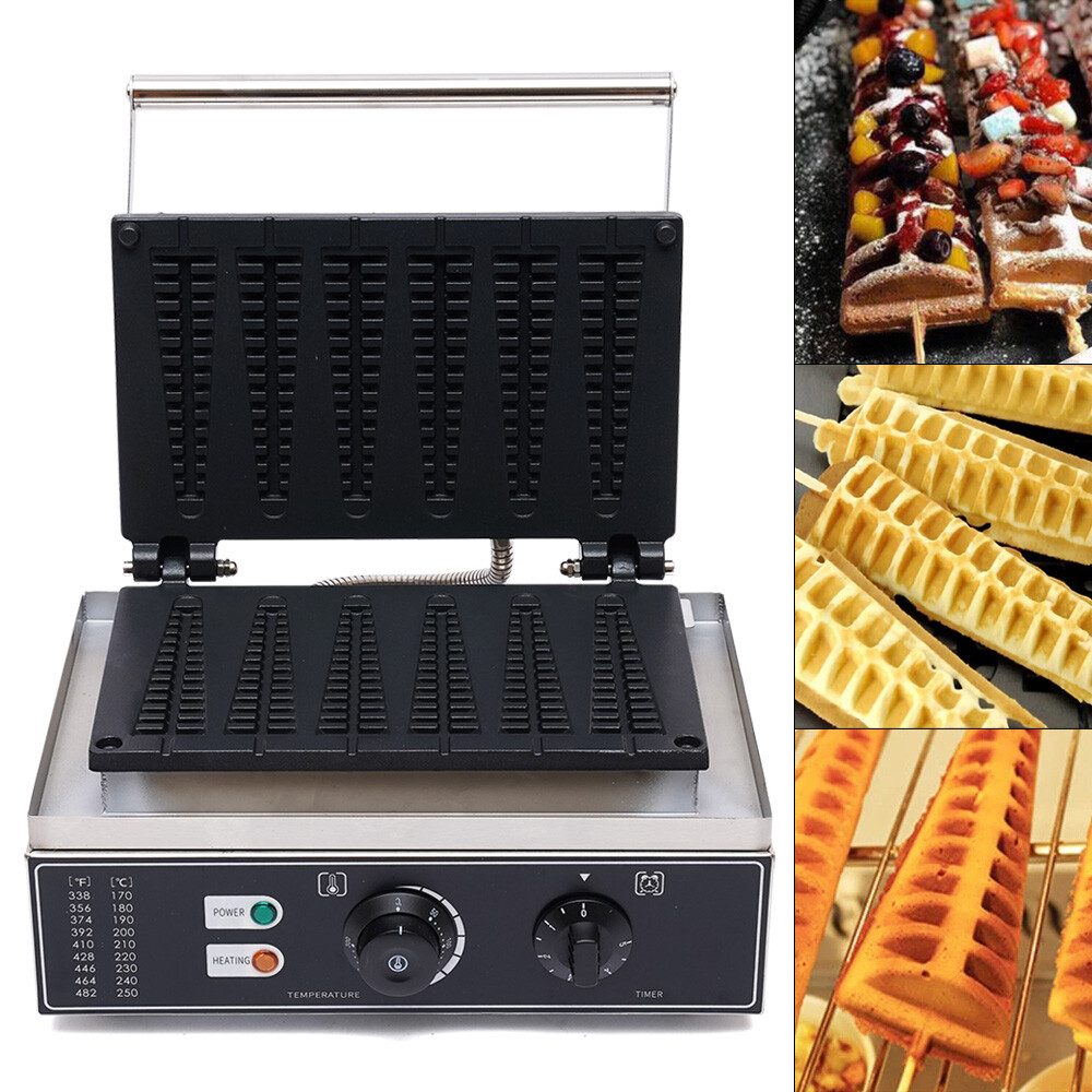 Commercial Electric Nonstick Stick Waffle Maker Machine Muffin Baking Machine