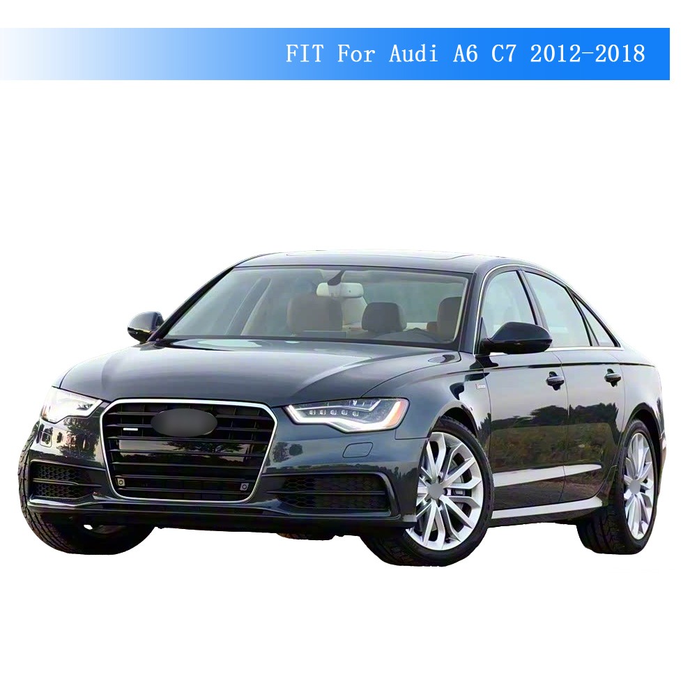 Glossy Black Chrome Delete Window Trims For Audi A6 C7 2012-2018 Sedan