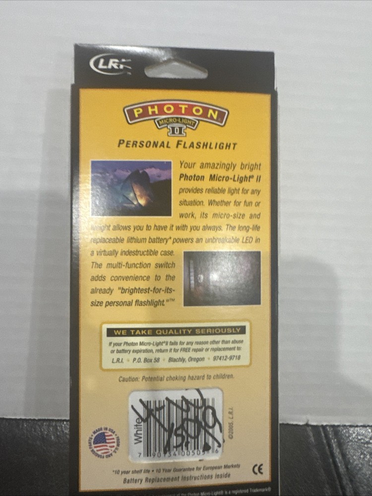 Photon Micro-Light II w/ Unbreakable Ultra-Bright LED Bulb Open Box