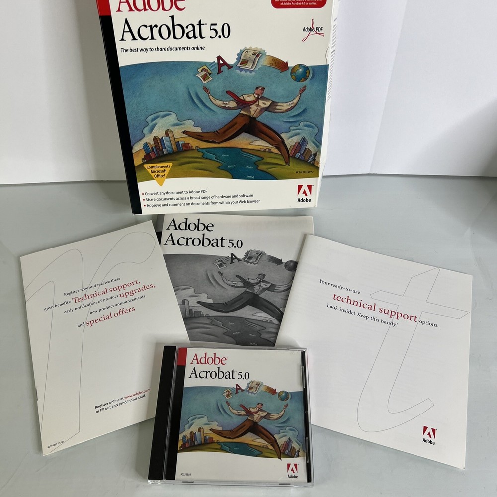 Adobe Acrobat 5.0 Windows Brand New