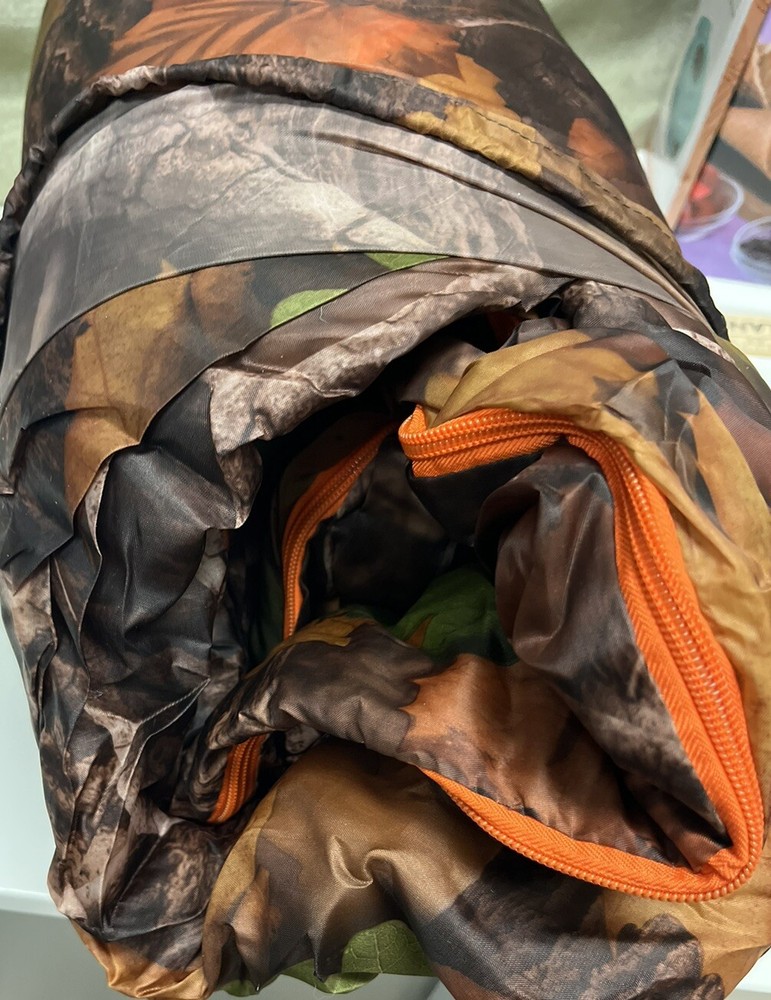 Camo Sleeping Bag New 6' x 50”Lightweight Polyester